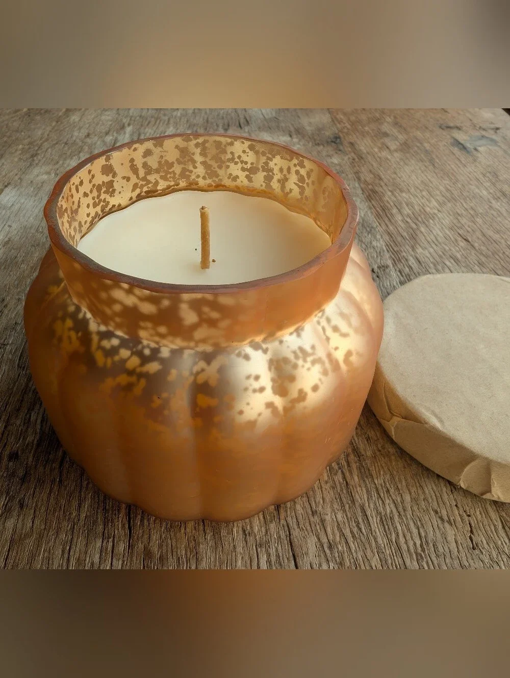 Anthropologie Capri Blue Pumpkin Candle Jar